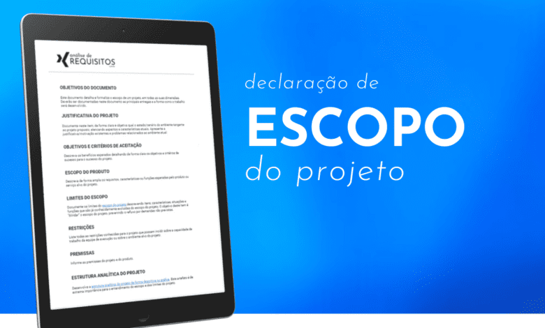 Declaração de escopo do projeto
