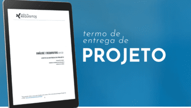 Termo de aceite do projeto, também chamado de termo de entrega do projeto.